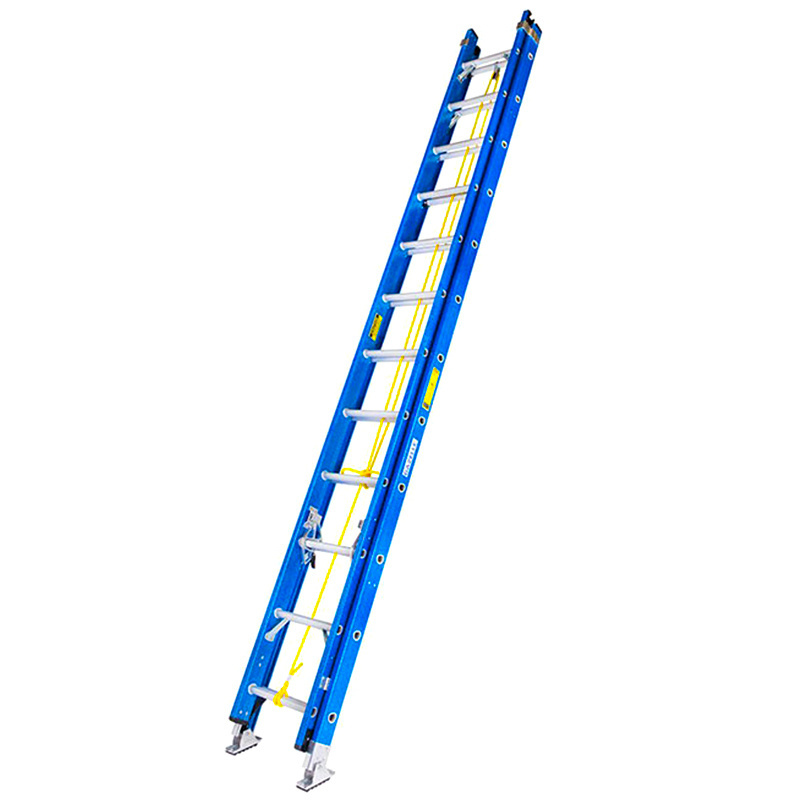 Electrical insulation telescopic 4 step frp fiberglass platform ladder with hooks wheels