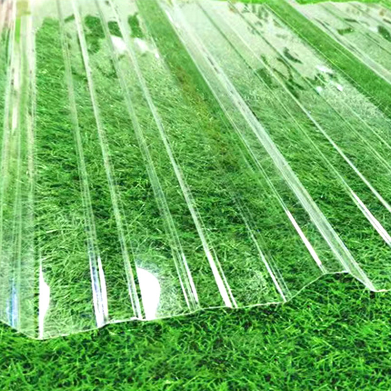 Clear uv blocking roof corrugated transparent plastic pc solid polycarbonate roofing sheet