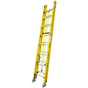 Heavy duty fiberglass folding combination step extension ladder Fiberglass Extension Ladder