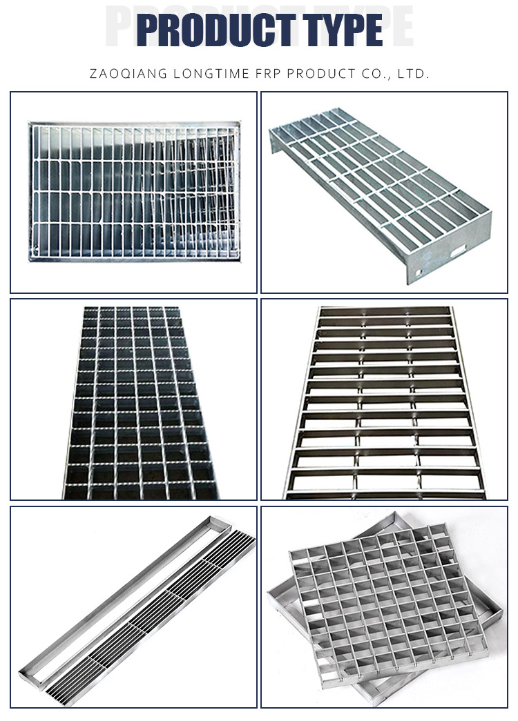 Heavy duty walkway platform floor stainless grill grating drainage cover galvanize steel grate