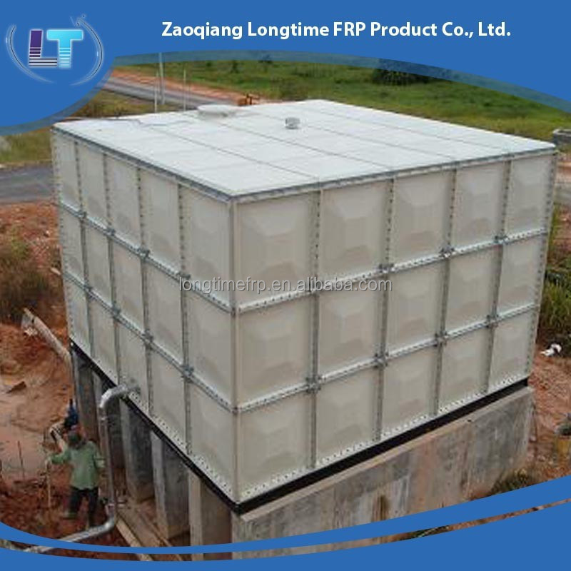 grp sectional prefabricated water tanks, 50,000L water tank FRP water tank