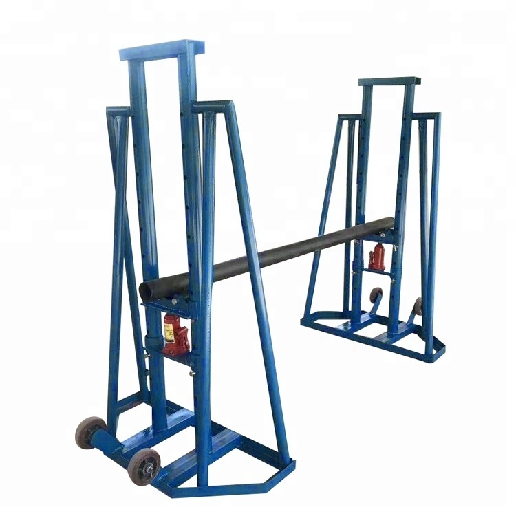 electrical cable drum jack 10 ton  hydraulic cable reel jack stand  5 ton cable drum stand