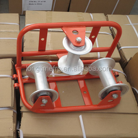 Cable pulling equipment straight cable rollers for cable installation pull