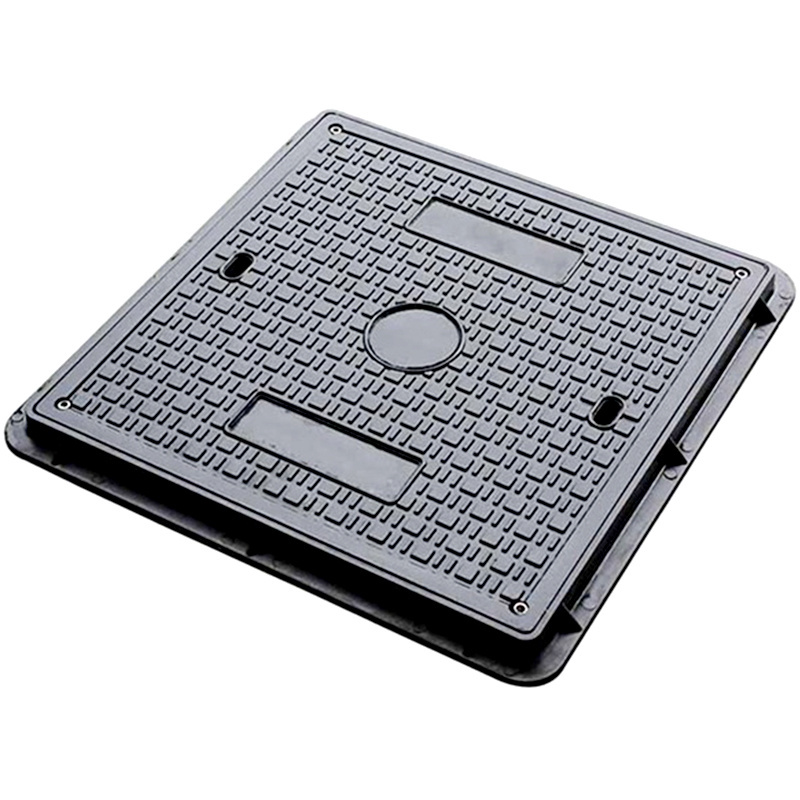 Supply High Quality square lockable 600x600 telecom composite grp frp manhole cover