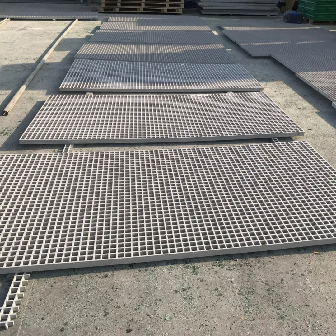 Fiberglass GRP FRP molded grating flooring panel decking