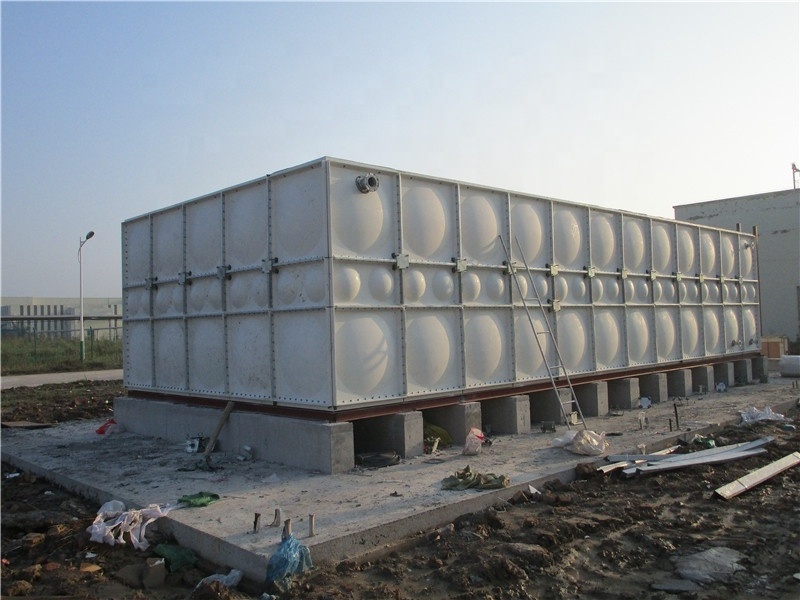 Hot Sale GRP FRP SMC Fiberglass Panel Square Rain Water Storage Tank Cheap Price 10000 50000 Litre Sectional Tank