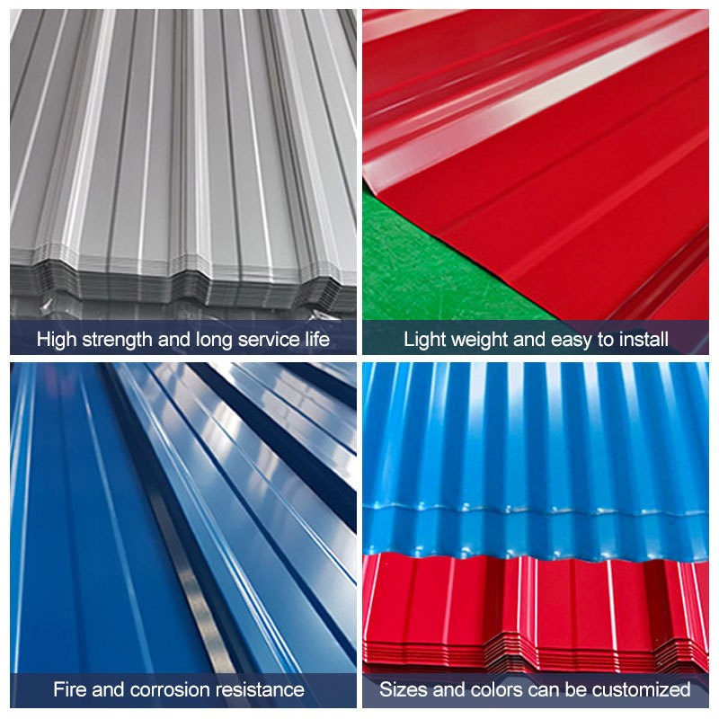 Classic blue grey maroon colour zinc iron coated corrugated aluminum roof sheet metal