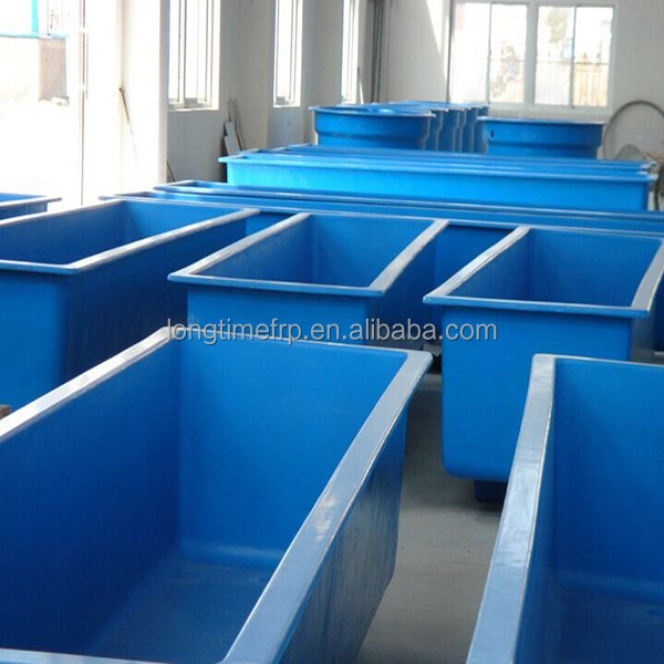 FRP GRP Rectangular Fish Agriculture Tank Aquaculture Fiberglass Fish Farming Tank