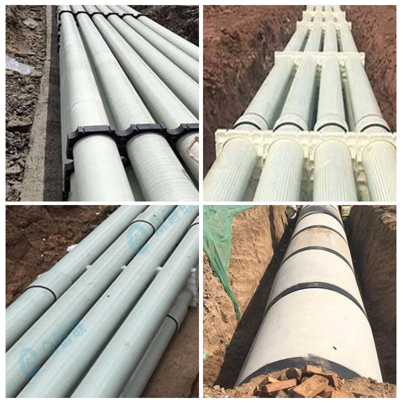 High Quality large diameter composite fiberglass reinforced piping plastic grp frp pipe