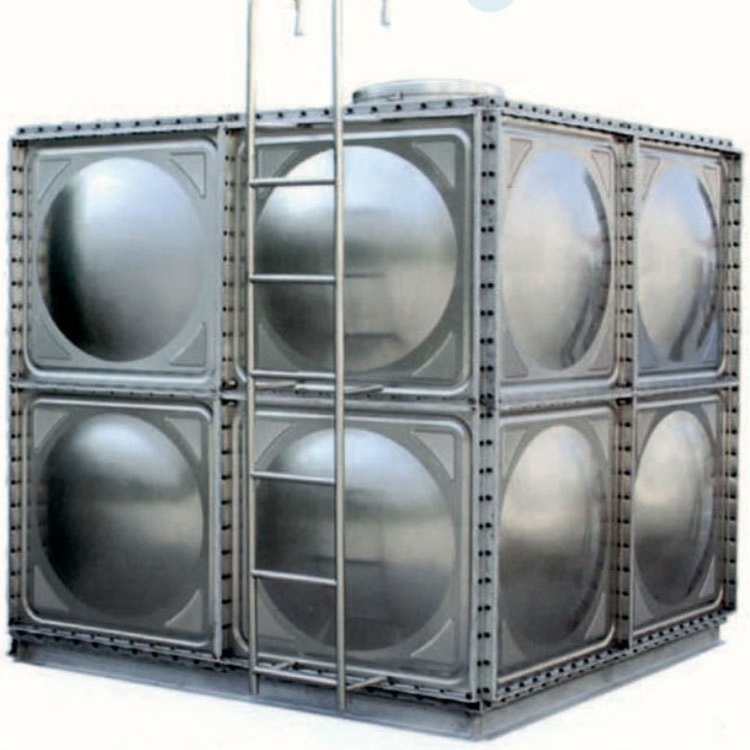 tower water tank, press stainless steel water tank for steel tower, storage water tank