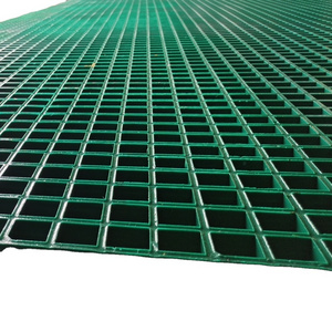 Fiberglass Composite Plastic FRP GRP Grating as Stair Treads / Platform / Walkways, Molded, Square Grid