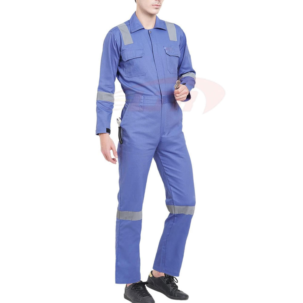 Hi Vis Reflective Safety Flame Retardant Coverall Work Wear Suit Durable Construction Safety Flame Retardant Coverall