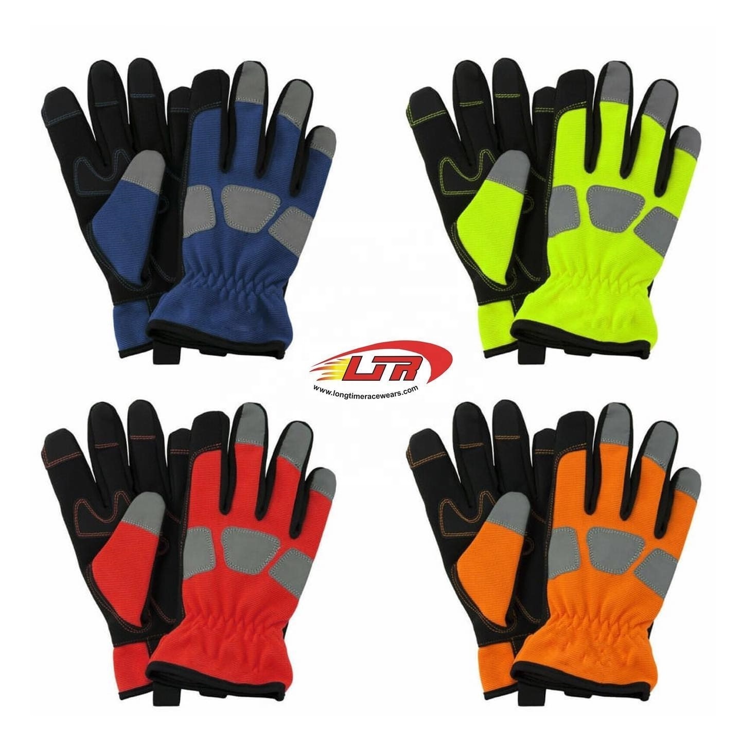 Extreme grip hand work safety wholesale iron high performance durable protective colorful mechanic tactical gloves mechanic