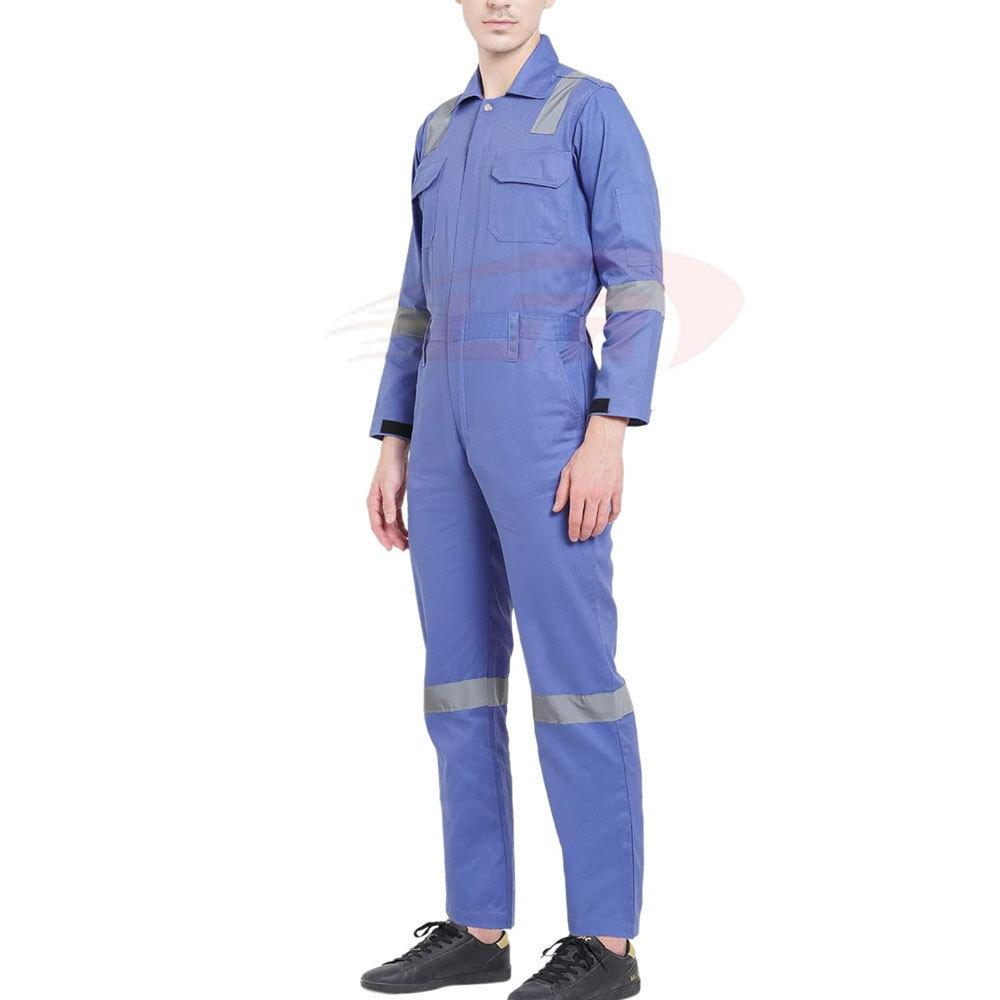 Hi Vis Reflective Safety Flame Retardant Coverall Work Wear Suit Durable Construction Safety Flame Retardant Coverall