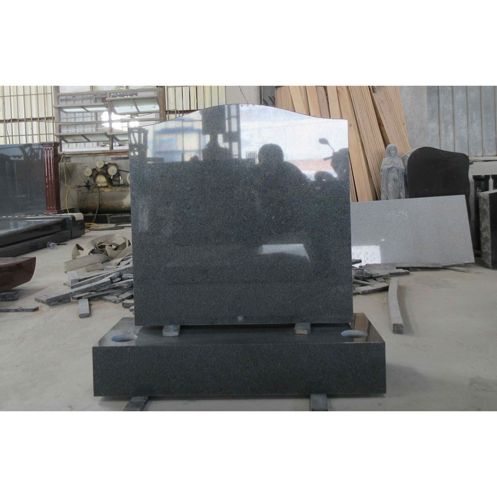 High Quality Upright Granite Grave Stone Manufacturers Gravestone Monuments European Grave Headstones With Flower Vases