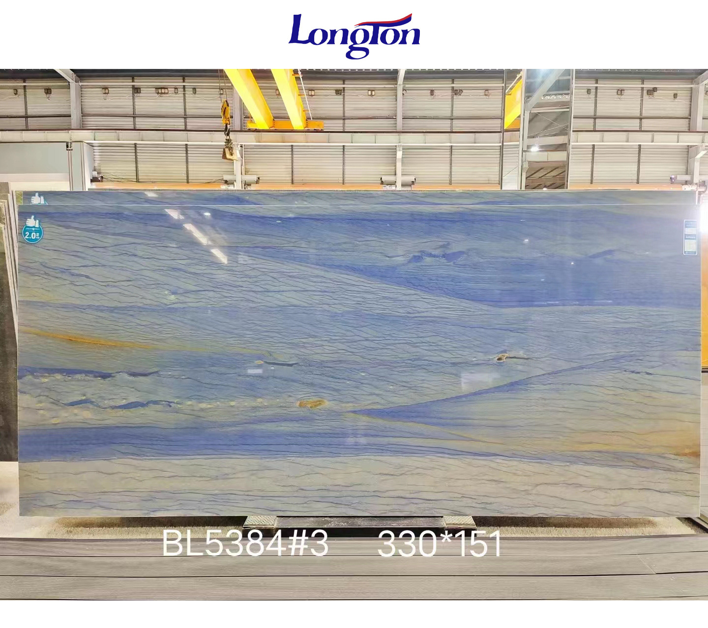 Luxury Brazilian Translucent Sky Blue Onyx Azul Macaubas Natural Quartzite Villa Countertop Vanity Top Azul Macauba Slab