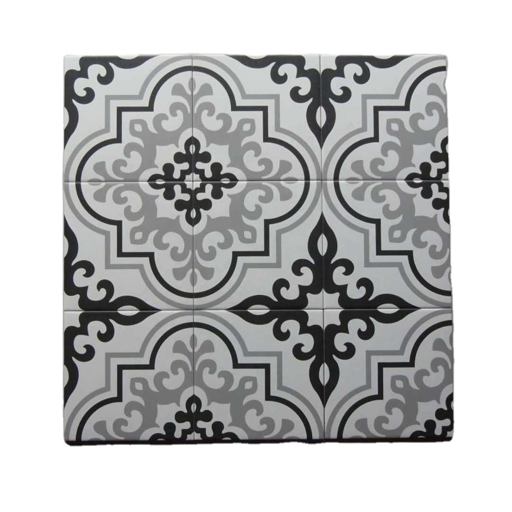 Flower Mosaic Medallion Tile Gray Bathroom Floor Tile Kitchen Tiles Ceramic Mosaic