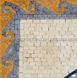 Fish Mosaic Nautical Border Art mosaic painting kitchen mosaic for decoration