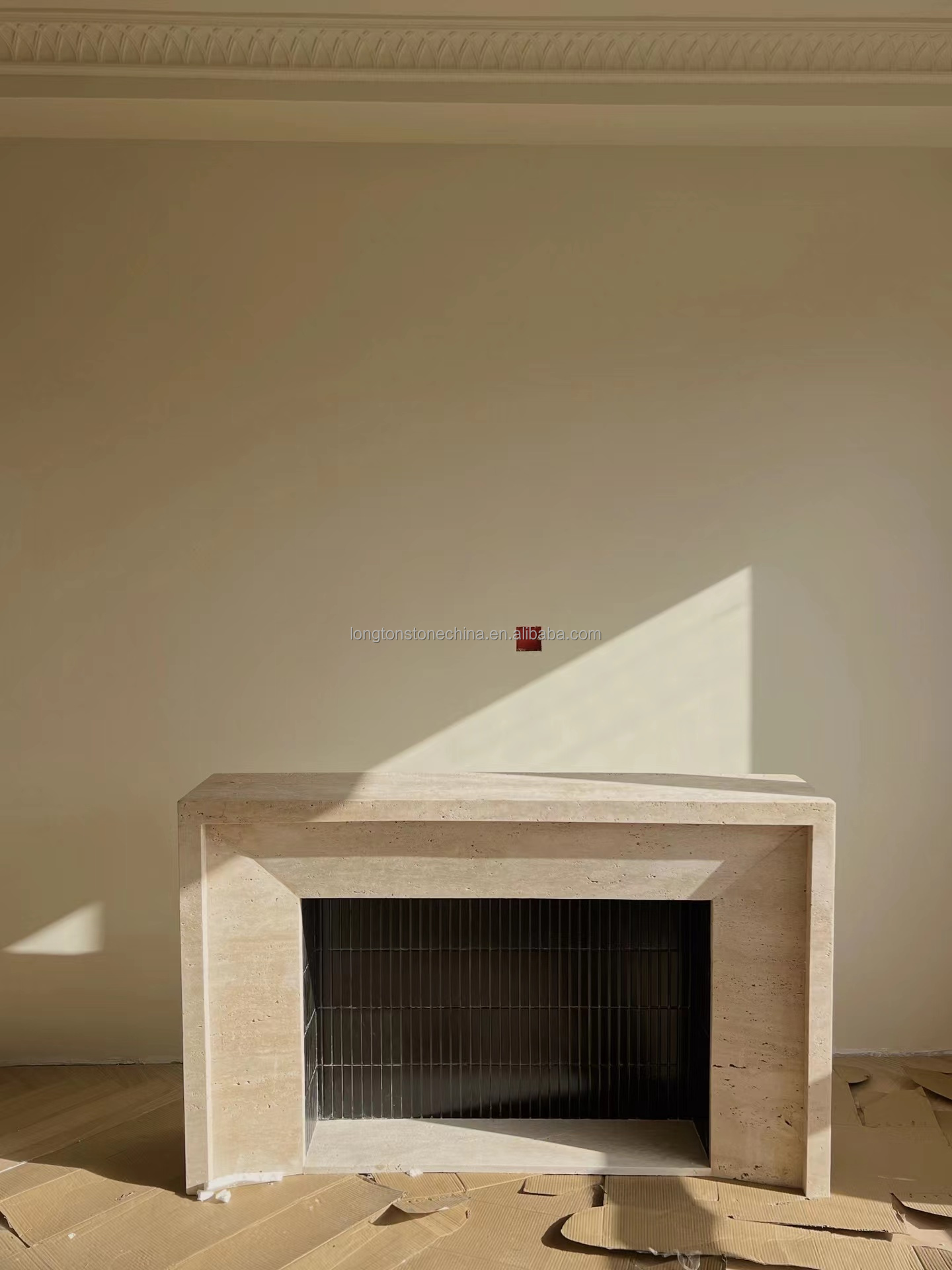 Modern Design Travertine Fireplace Decorative Fireplace Marble Surround Mantle French Style Travertine Marble Fireplace