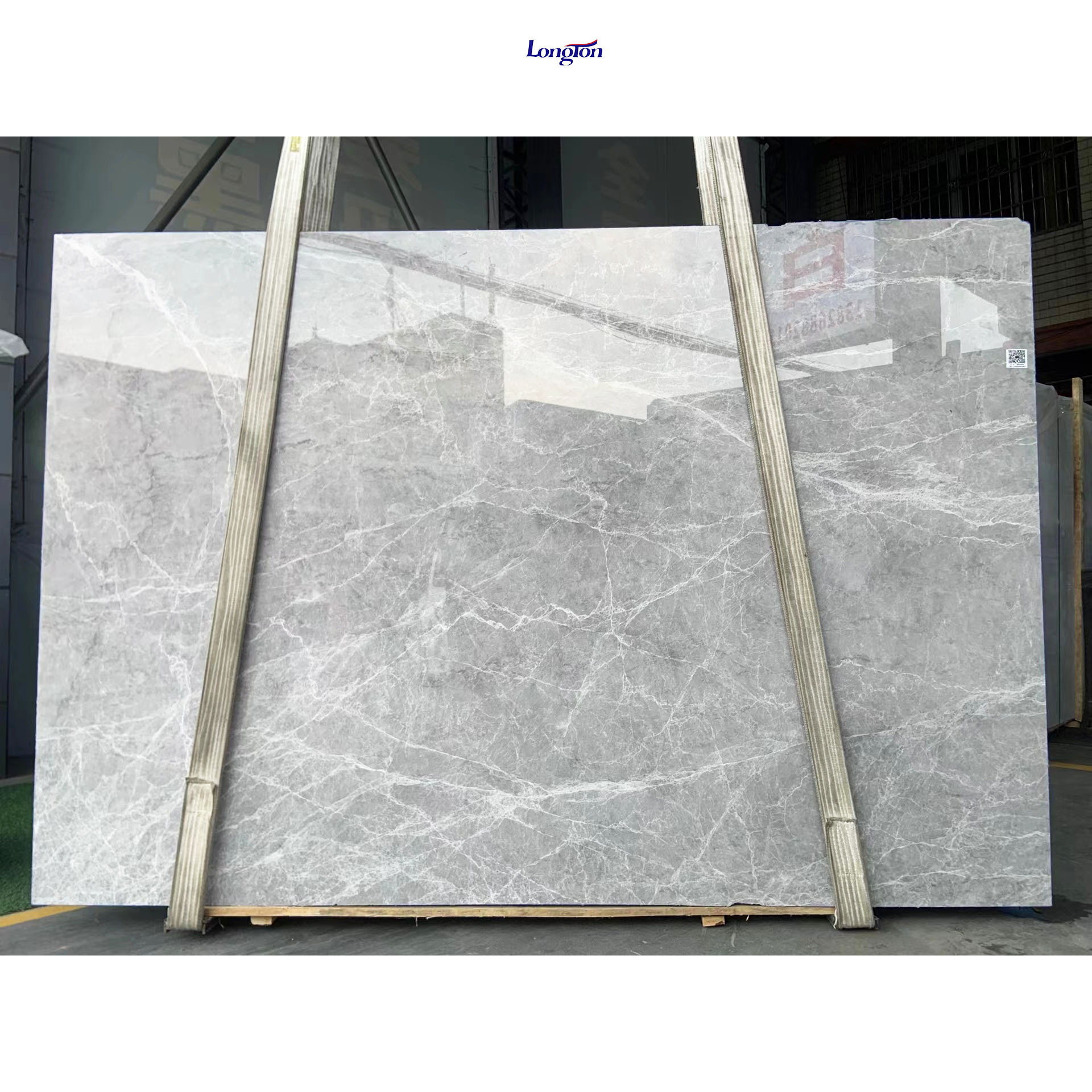 Natural Herme Grey Marble Polished Big Slab Interior Wall Floor Decor  Marble Bathroom Vanity Grey Marble Tile