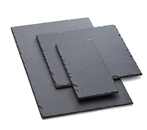 Black and Gray Outdoor Natural Stone Split Slate Roof Tiles Black Slate Strips Tiles Roofing Slate