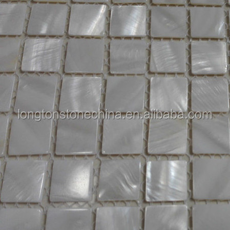 White Mother Of Pearl Philippines Sea Shell Decoration For Kitchen And Bathroom Wall Flooring Mosaic Tile