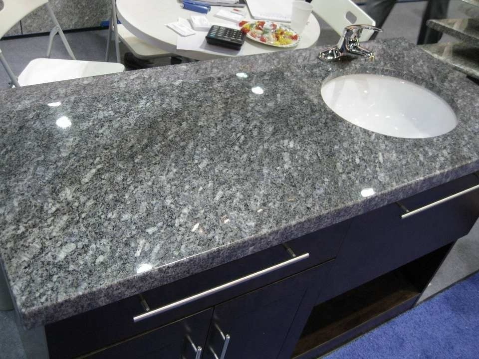 Natural Blue Pearl Granite Bathroom Hand Wash Basin Countertops Cooking Kitchen Polished Stone Granite Slab Blue Pearl Granite