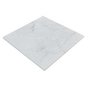 Carrara White 12 x12 Polished Marble Square Tile Shower Room Wholesale Tile Prices Xiamen Stone Tiles for Bathroom