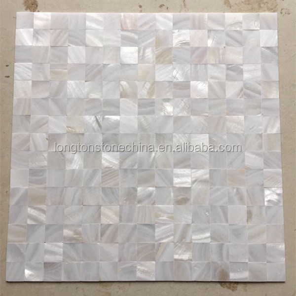 White Mother Of Pearl Philippines Sea Shell Decoration For Kitchen And Bathroom Wall Flooring Mosaic Tile