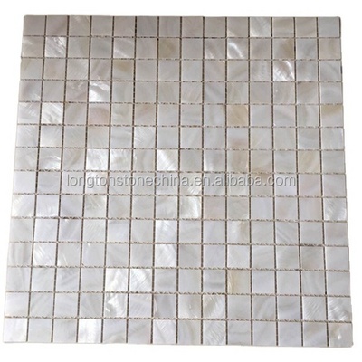 White Mother Of Pearl Philippines Sea Shell Decoration For Kitchen And Bathroom Wall Flooring Mosaic Tile