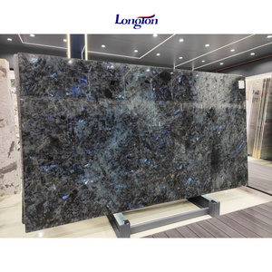 Exotic Natural Labradorite Blue Granite Polished Lemurian Blue Granite Slab Bathroom kitchen Countertops Vanity Tops Table Tops