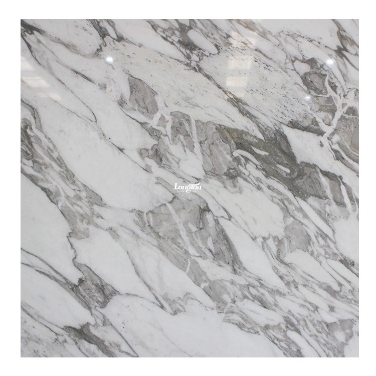 Wholesale Modern Customized White Marble Tile Stairs Grey Mosaic Floor Tiles Price for Shower Room Kitchen Living Room