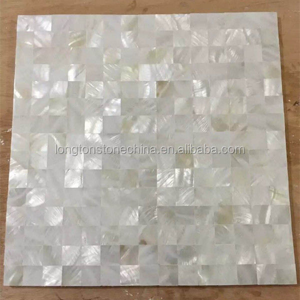 White Mother Of Pearl Philippines Sea Shell Decoration For Kitchen And Bathroom Wall Flooring Mosaic Tile