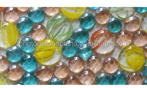 Factory Price Round Glass Mosaic For Kitchen Shower Bathroom Swimming Pool Tile