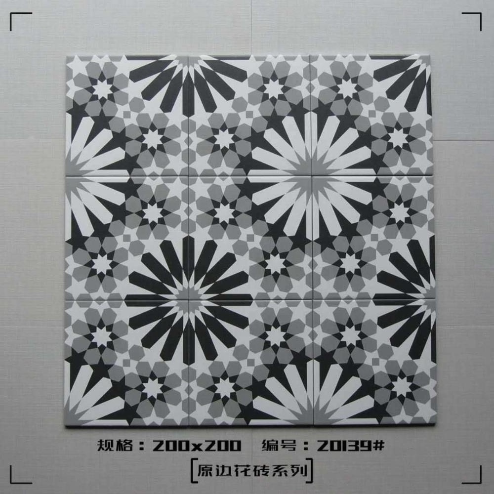 Flower Mosaic Medallion Tile Gray Bathroom Floor Tile Kitchen Tiles Ceramic Mosaic