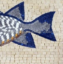 Fish Mosaic Nautical Border Art mosaic painting kitchen mosaic for decoration