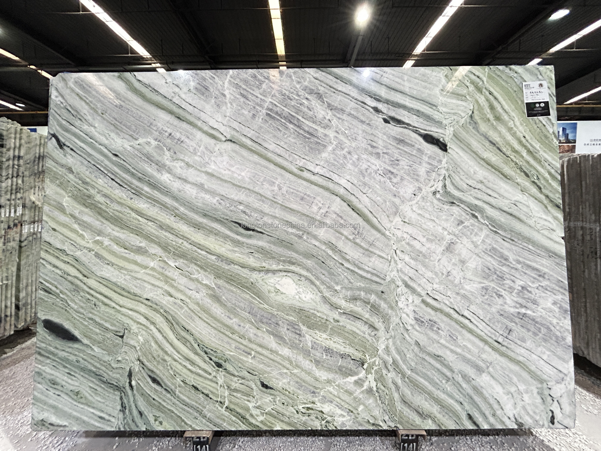 Chinese Shangri-la Green Emerald Luxury Verde Jade Polished Marble Slab Hotel Interior Decoration Green Emerald