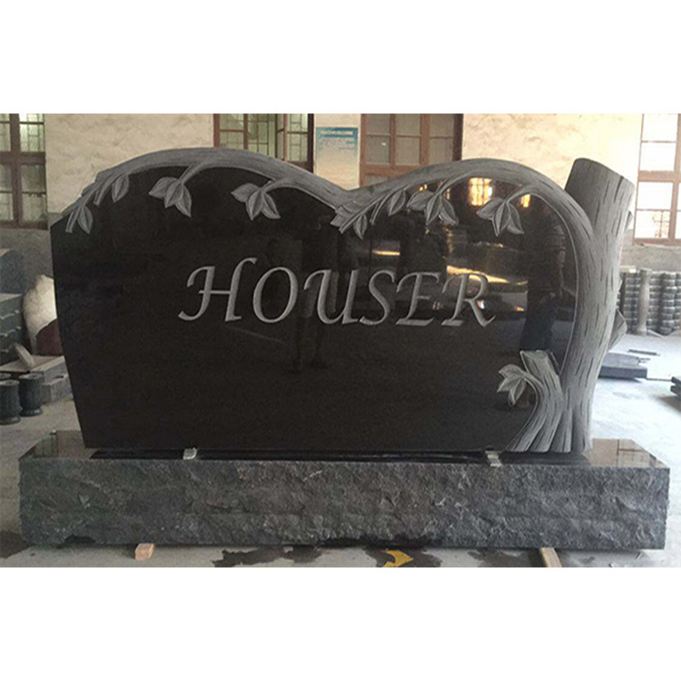 High Quality Sample Tree Shaped Gravestone Graphic Design Tree Headstone Grave Stones And Monuments For Wholesale