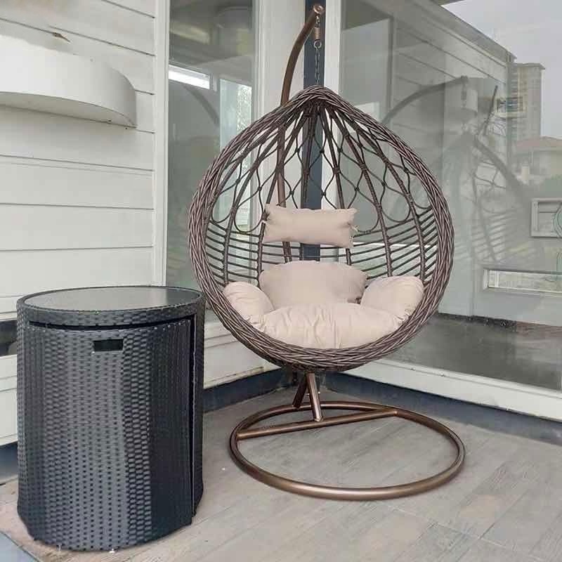 Outdoor hanging chair hanging basket wicker chair household rocking chair balcony homestay swing