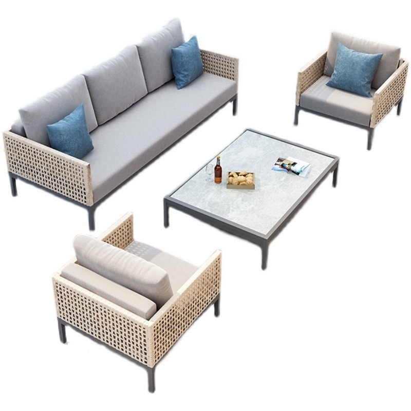 Good Quality Garden Wicker Sectional Corner Sofa Set Likable Outdoor Furniture