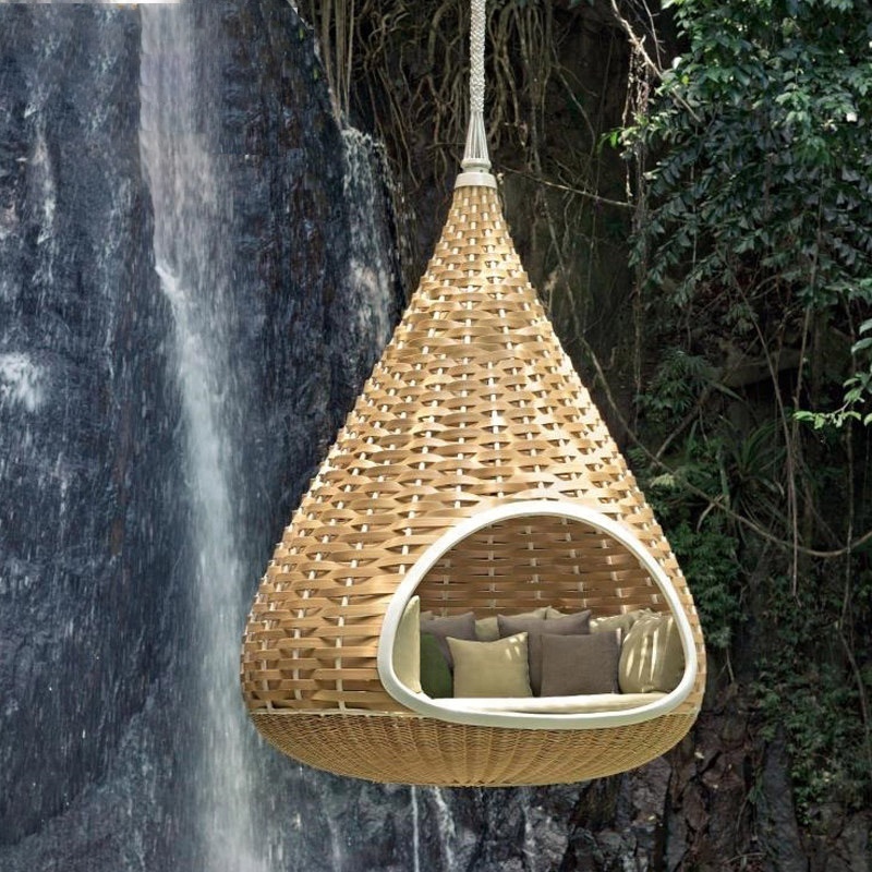 Outdoor leisure swing garden furniture lazy hammock round bird's nest indoor round bed