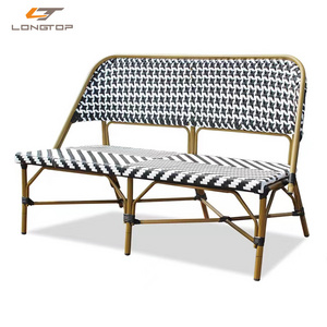 metal aluminum plastic rattan restaurant garden patio park french bistro bench outdoor patio benches