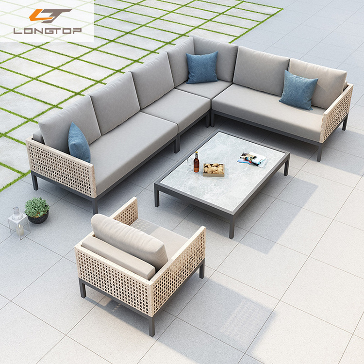 Good Quality Garden Wicker Sectional Corner Sofa Set Likable Outdoor Furniture