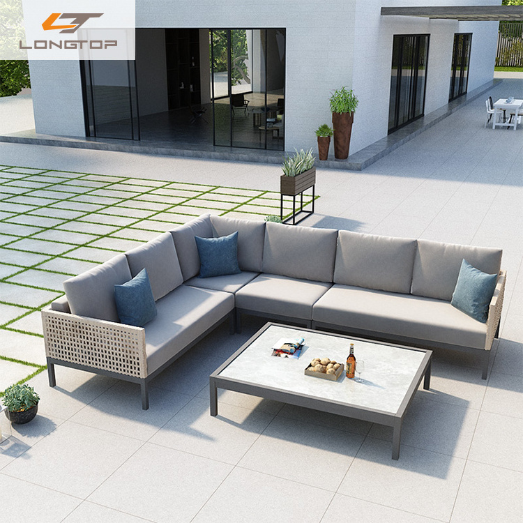 Good Quality Garden Wicker Sectional Corner Sofa Set Likable Outdoor Furniture