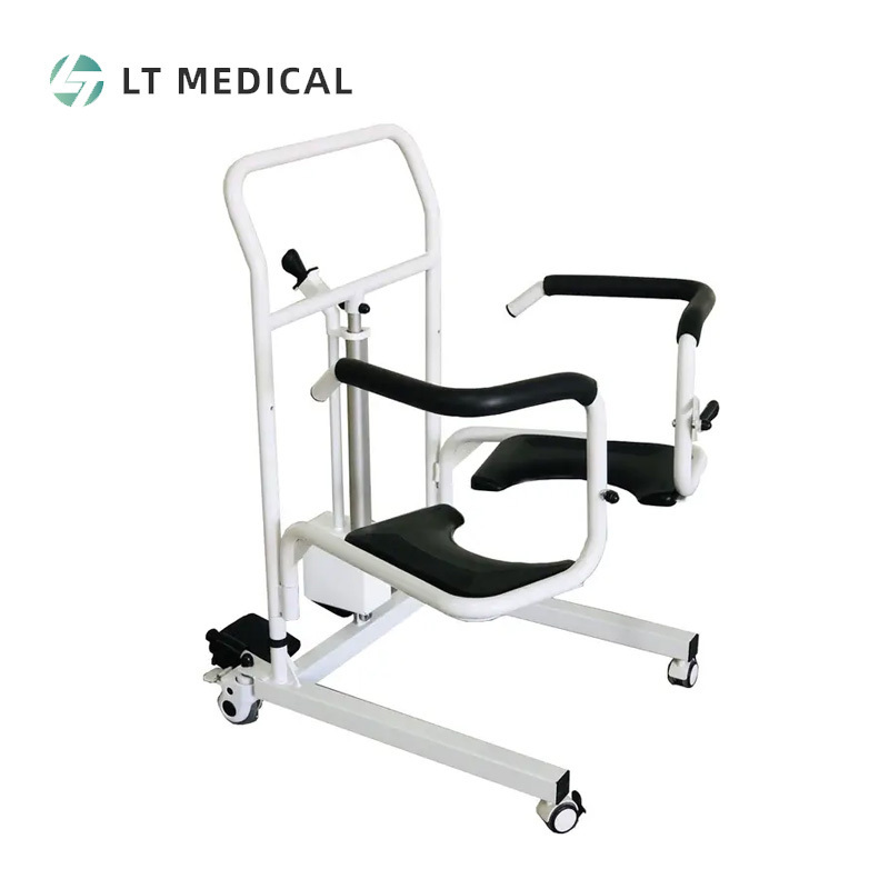 2023 Newest Electric Disabled Lifting Transfer Chair Elder Medical Hydraulic Patient Wheelchair Lift Toilet Commode Chair