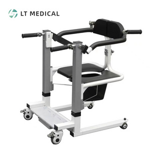 2023 Newest Electric Disabled Lifting Transfer Chair Elder Medical Hydraulic Patient Wheelchair Lift Toilet Commode Chair