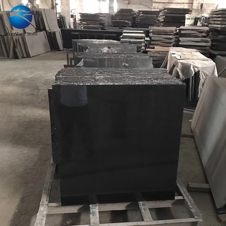 Absolute black Mongolia Cheap Zimbabwe Black Granite Floor Tile price m2