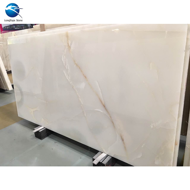 Backlit White Onyx Wall Panels, White Onyx Marble Natural Stone Tile and Slab