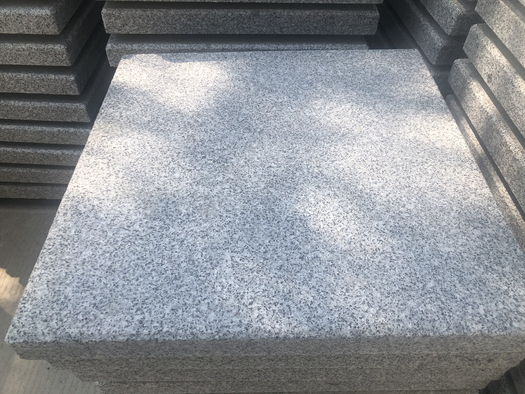 Chinese grey granite tiles slabs stair stone base for umbrella stone stand granite G603 G654 G655