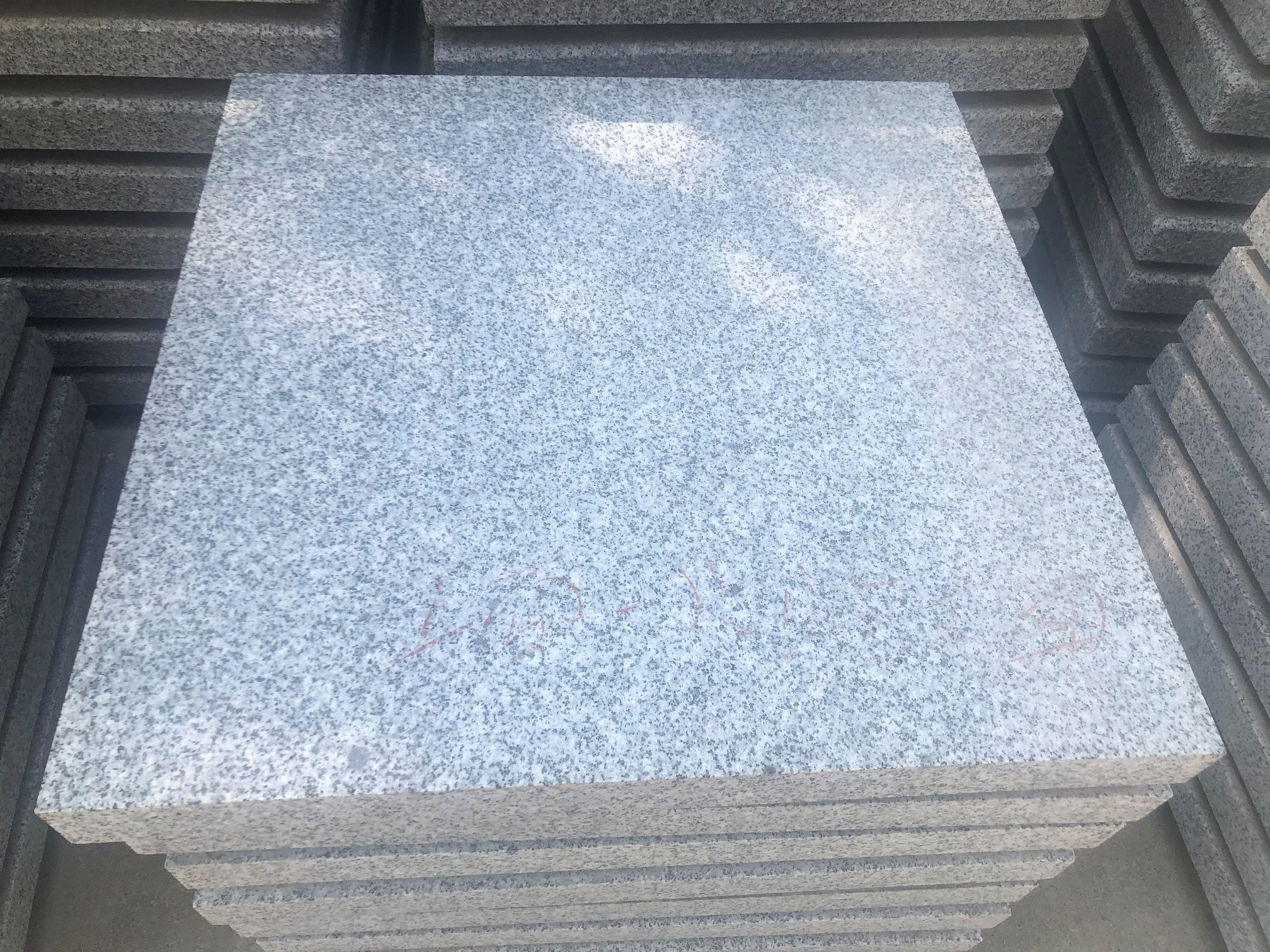 Chinese grey granite tiles slabs stair stone base for umbrella stone stand granite G603 G654 G655